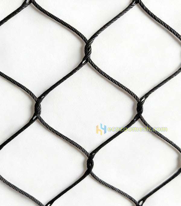 Stainless Steel Cable Mesh for Zoo Crane Enclosure | 304/316 Flexible Wire Rope Mesh