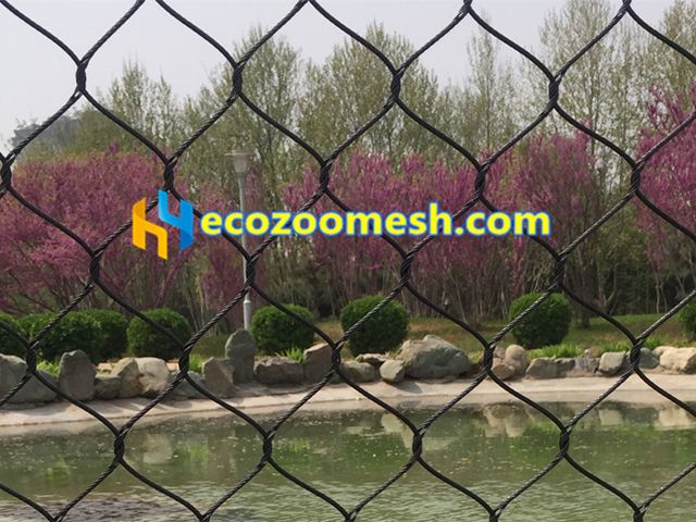 Black Oxidized Stainless Steel Rope Mesh: The Professional’s Choice for Zoo & Commercial Aviary Projects