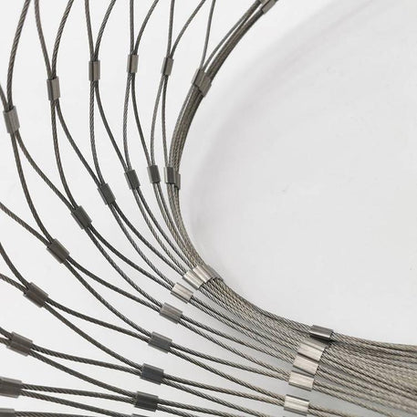 1/16" Cable Ferrule Mesh for birds aviary and animal enclosures 50ft x 16ft mesh roll