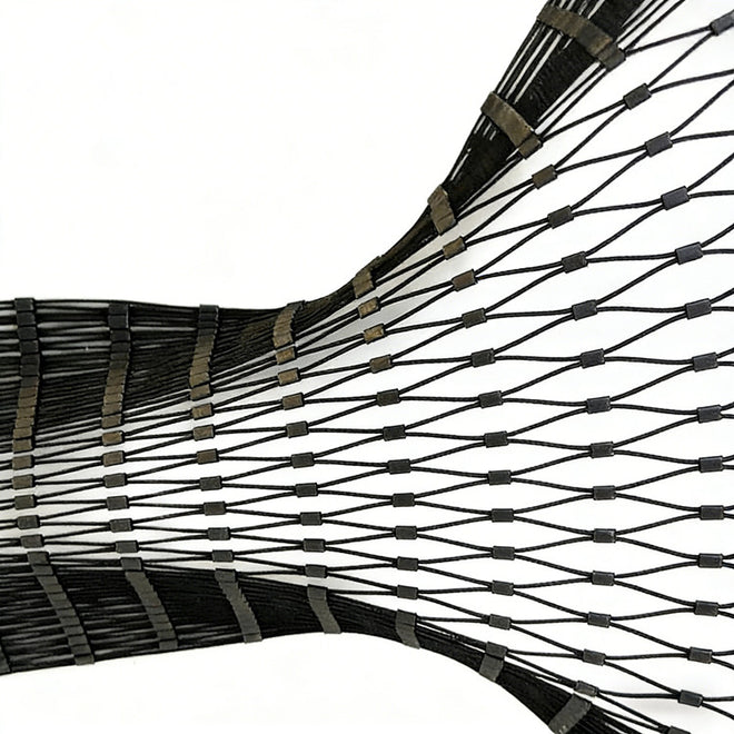 3/32" Ferrule Cable Mesh Primate Enclosure Mesh 50ft x 16ft panel