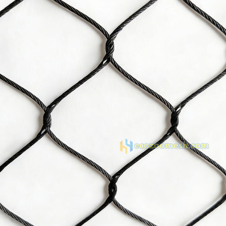 3" × 3" Lion Enclosure Mesh with 1/8-Inch Rope, Featuring the Strongest Tensile Force