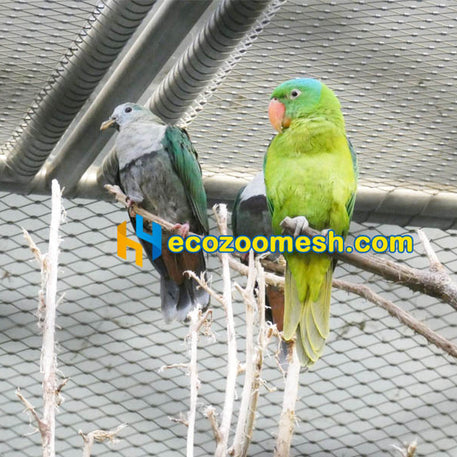 3/64" Cable Ferrule Mesh Birds Aviary and Small Animals Fence - 50ft x 16ft