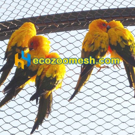 304 Ferrule Mesh Wire Net for Zoo Animal Enclosure Barrier | Zoo Safety Barrier & Cable Net System